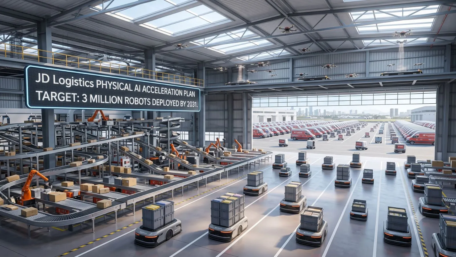 JD.com Physical AI Plan: 3M Robots to Automate Global Logistics