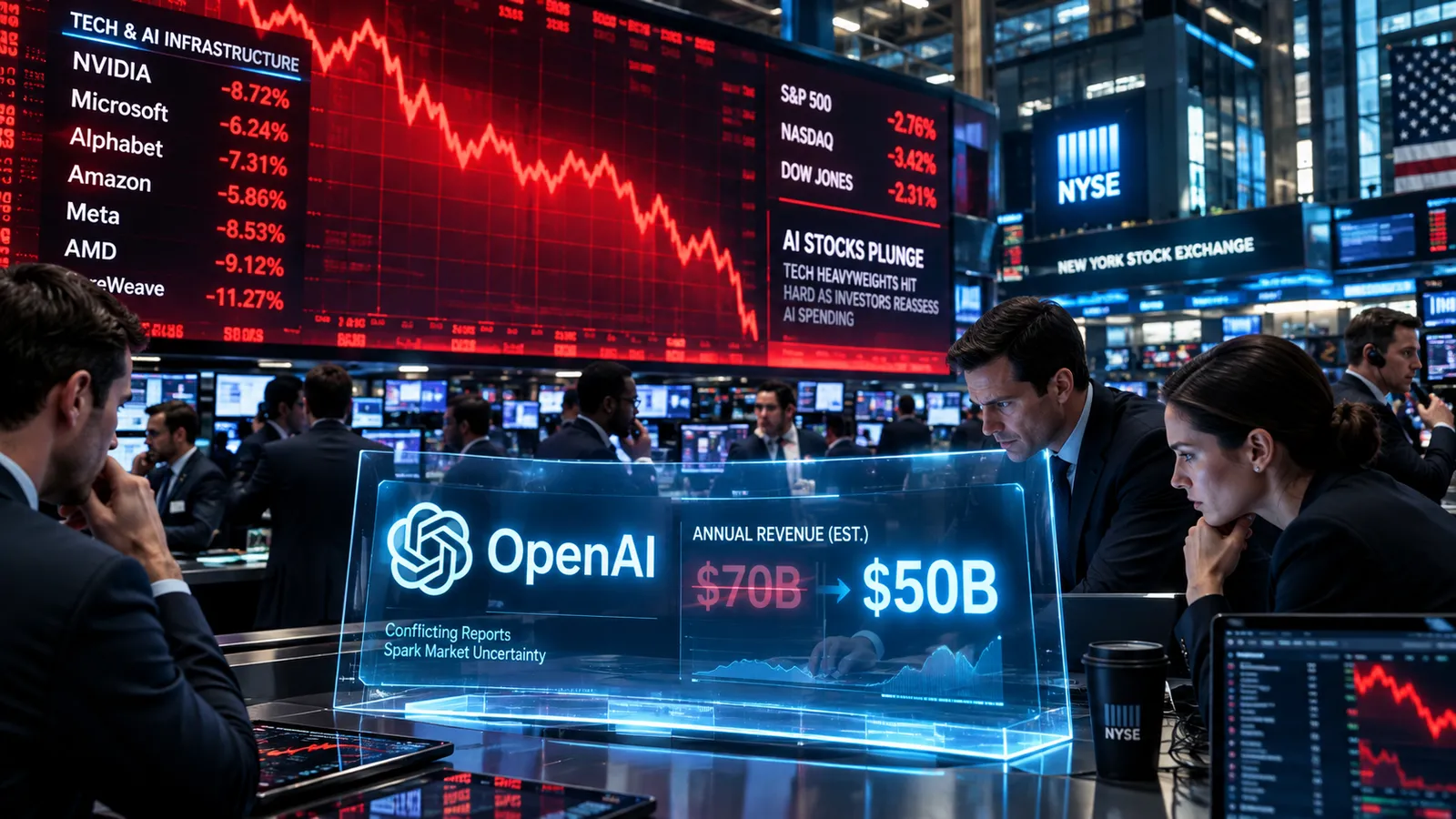 AI Stocks Sink: OpenAI's $20B Revenue Revision Explained