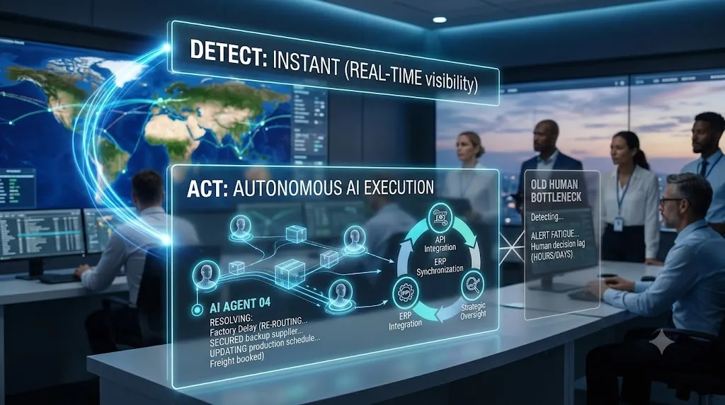 Supply Chains Detect Fast, Act Slow: How AI Agents Are Fixing the Bottleneck